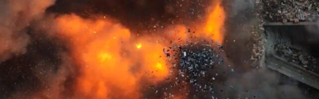 VIDEO | Väike ja vapper Ukraina robot hiilis 100-kilose pommiga okupantide punkrisse. Tulemuseks oli tulemöll