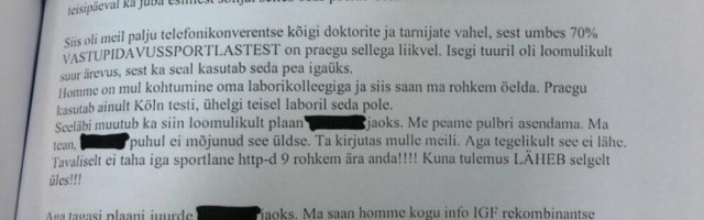 Vallimäe: dopingutohter Schmidti osasid väiteid tuleb väga tõsiselt võtta