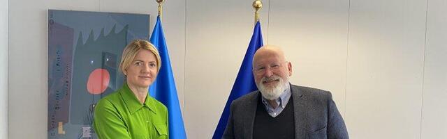 Välisminister Liimets kohtus Euroopa Komisjoni asepresidendi Timmermansiga