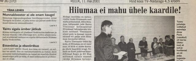 25 AASTAT TAGASI | Hiiumaa ei mahu ühele kaardile!