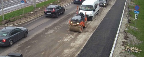 Pirita teel algasid asfalteerimistööd