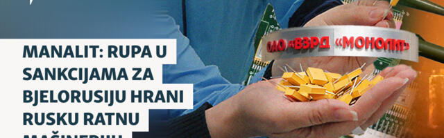 Manalit: Rupa u sankcijama za Bjelorusiju hrani rusku ratnu mašineriju