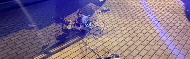 VIDEO: Valgevene pealinna kohal tulistati alla lõhkeainega varustatud droon, millel olid Ukraina kirjad ja Saksa detailid