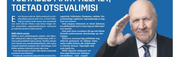 “Konservatiivide Vaba Sõna” värske number: presidendivalimistest kultuurisõdadeni