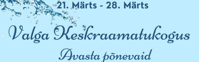 Ülemaailmne veenädal Valga Keskraamatukogus