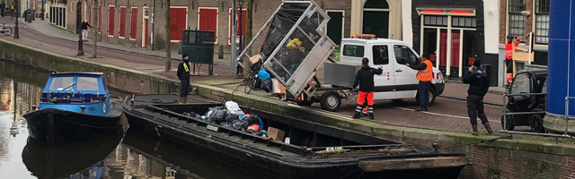 Amsterdamis pannakse proovile elektrilised jäätmekogumispaadid