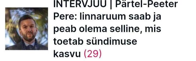 Lauri Jürgenson- Ma nagu ei teagi, kuidas sünnitusi soosiv linnaruum välja näha võib?