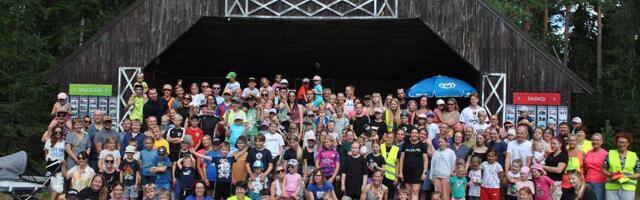 Val­ge­jõe las­te 35. spor­di­päe­val oli üle sa­ja võist­le­ja