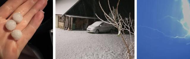 FOTOD | Hiidrahe ja äike vallutasid Põhja-Eesti, suurem lumesadu on alles ees