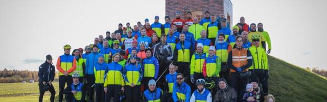 75 jalgratturit mälestasid teenistuskohustuste täitmisel hukkunud politseinikke