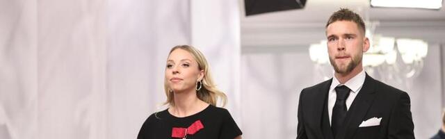 FOTO | Kaunis paar! Anett Kontaveit tuli presidendi vastuvõtule koos kallima Brent Lepistuga