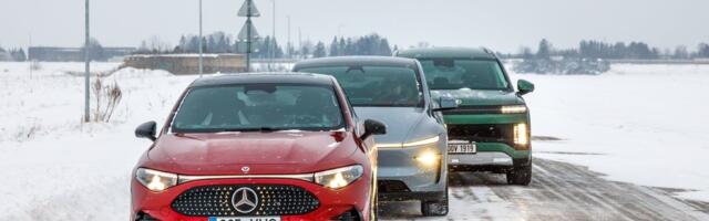 Eksperiment: Kas suure akuga Hyundai, Mercedes ja Tesla jõuavad talvel Tallinnast Tartusse ja tagasi?