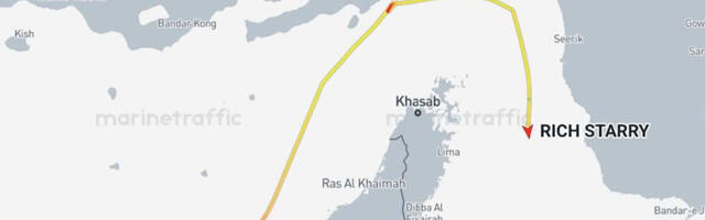 Hiina laev läbis Hormuzi väina vaatamata USA sanktsioonidele