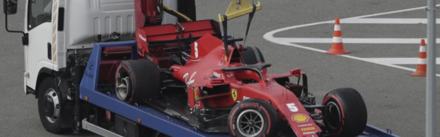 Kvalifikatsioonis seina sõitnud Vettel vabandas Ferrari meeskonna ees