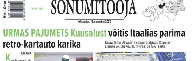 Sõnumitoojas 15. novembril