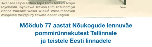 Täna täitub 77 aastat Tallinna pommitamisest