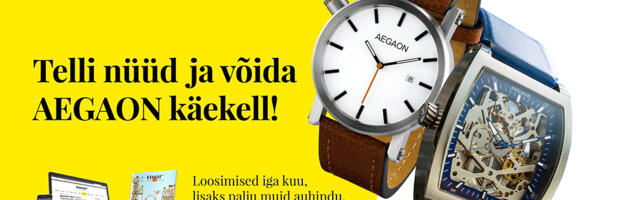 Nüüd on õige aeg: kõikide tellijate vahel läheb loosi viis AEGAON käekella. Tellimiskampaania