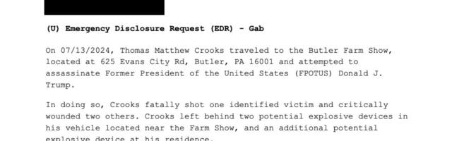 FBI levitab teadlikku valet Trumpi tulistaja tegevuse kohta sotsiaalmeedias