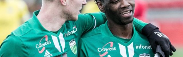 VIDEO | Laskumine põlvele ja rusikas üles: kas Levadia kamerunlasest jalgpallur tähistas väravat poliitilise žestiga?