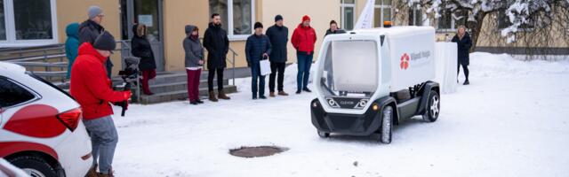 Viljandi haigla hoonete vahel analüüse transportinud robotkuller Timmu lõpetas tegevuse