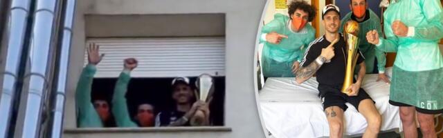 Emotivno do koske... Saigrači iznenadili Polonaru, Italijan sa peharom u ruci pozdravio navijače (VIDEO)