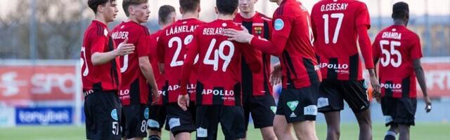 Tammeka noortele 12 väravat löönud Nõmme United kerkis esiliiga liidriks