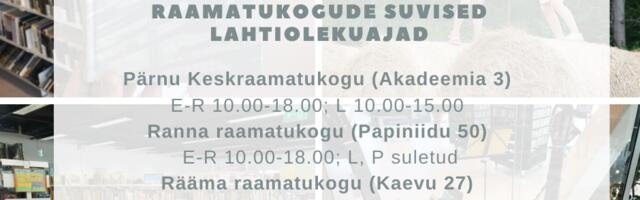 Raamatukogu on suviselt avatud