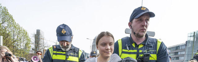 Kliimapätt Greta Thunberg rikkus Hollandis taas korda