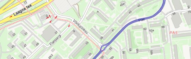 Tööde skeem: Lasnamäel algab Pae tänava ja Punase tänava ringi taastusremont