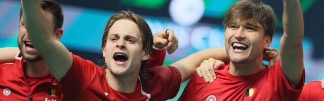 Davis Cupi finaalturniir algas Belgia üllatusvõiduga