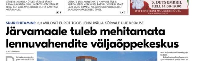 Laupäevase Järva Teataja tutvustus