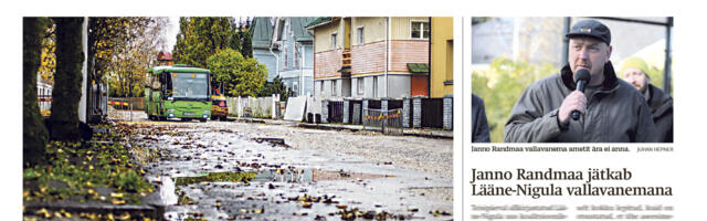 Lääne Elu paberleht neljapäeval, 30. oktoobril