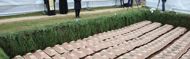 Raadi sõjahaua säilmed maeti Tartu Rahumäe kalmistule
