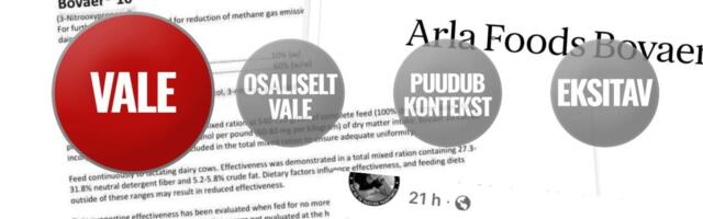 FAKTIKONTROLL | Loomasöödalisand Bovaer ei põhjusta viljatust ega tekita vähki
