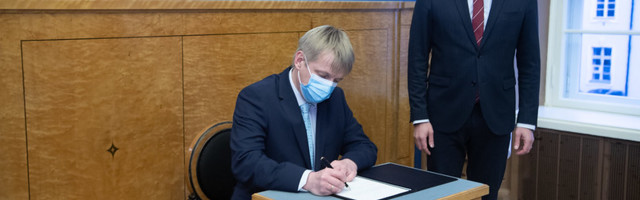 Keskkonnaminister Rain Epler astus ametisse