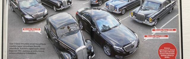 Vanast Autolehest: uue S-klassi puhul tagasivaade aastatesse 1951–2013