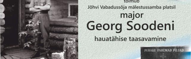 Sinimägede märtrite Soodeni ja Jüriado hauakivi naaseb Jõhvi südamesse