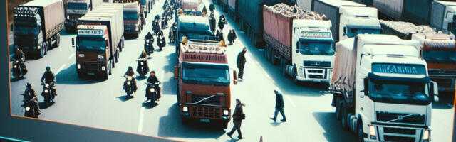 Ukraina piirivalve teatab veoautoliikluse taastumisest