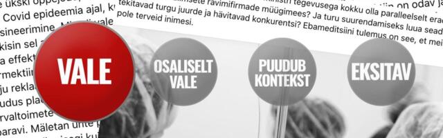 FAKTIKONTROLL  | Sotsiaalmeedia ei väsi ivermektiini ülistamast. See ei ravi koroonat