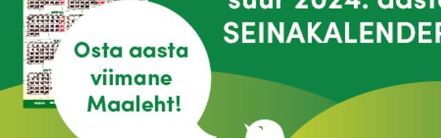 Maalehe seinakalender ilmub aasta viimase lehe vahel