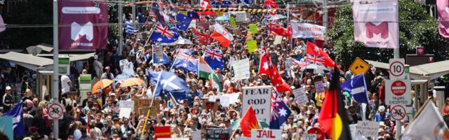 Novembris toimusid Melbourne'is hiigelmeeleavaldused  koroonapiirangute vastu