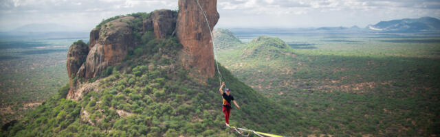 Jaan Roose püstitas Aafrikas pikima slackline’i rekordi