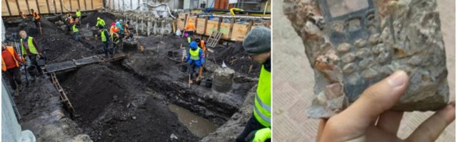 FOTO | Tallinna kesklinna väljakaevamiselt leiti 400 aastat vana sidevahend