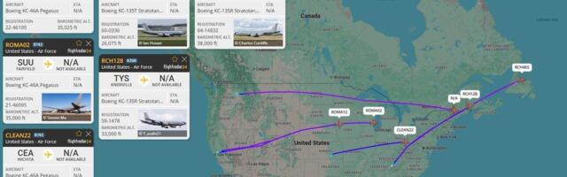 Midagi on toimumas: kümned USA sõjalised tankimislennukid on teel Euroopasse