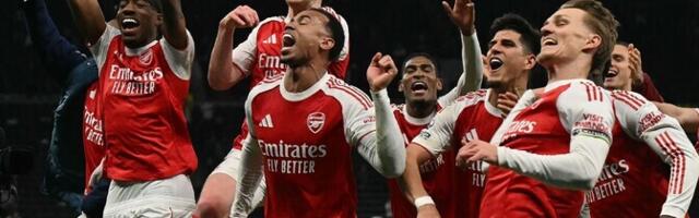 Arsenal lõi ka võõrsil Tottenhamile neli väravat