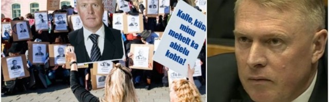 FOTO! Toompeal nõuavad sajad naised, et Kalle Laanet ka nende meestelt abielu kohta küsiks