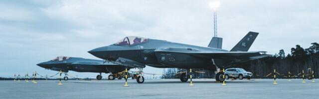 Ameerika Ühendriikide hävituslennukid F-35 maandusid Ämaris