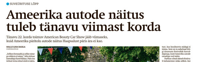 Lääne Elu paberleht laupäeval, 11. mail