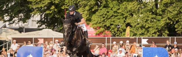 Pärnu ratsaspordi Grand Prix võitsid Urmas Raag ja Van Damme