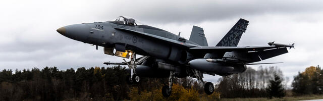 Kanada F-18 hävitajad harjutasid Eestis maanteel maandumist